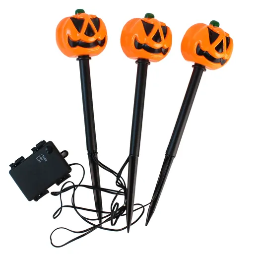 Záhradné LED svetlo TORO 3x tekvica