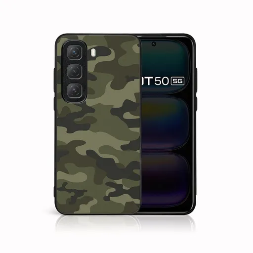 MY ART Ochranný kryt pre Infinix Hot 50 GREEN CAMO (235)