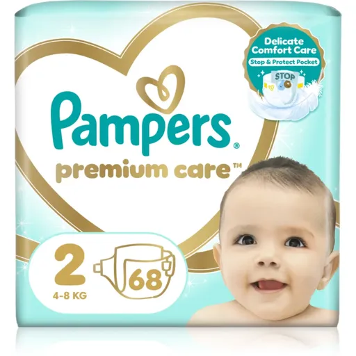 Pampers Premium Care Size 2 jednorazové plienky 4-8 kg 68 ks