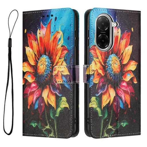 ART Peňaženkový kryt pre Xiaomi Redmi A5 SUNFLOWER