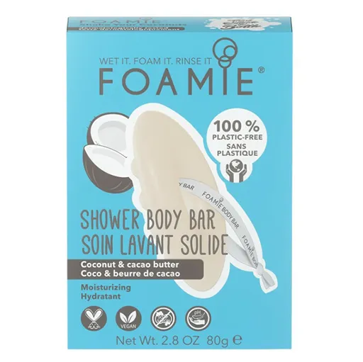 FOAMIE Hydratačná sprchová starostlivosť Shake Your Coconuts Shower Body Bar 80 g
