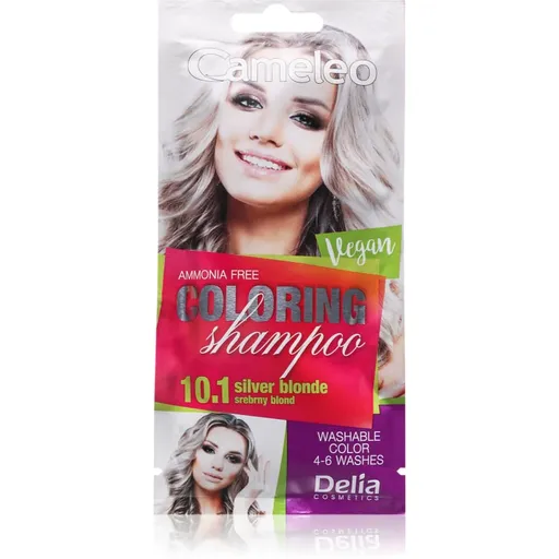 Delia Cosmetics Cameleo Coloring Shampoo tónovací šampón na vlasy odtieň 10.1 Silver Blonde 40 ml