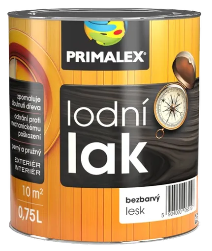 PRIMALEX - Lodný lak na drevo (bezfarebný lesklý, 0,75 L)