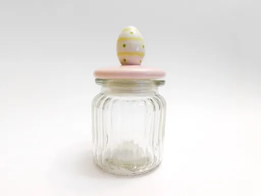 Dóza sklo 300ml keramické viečko rôzne motívy