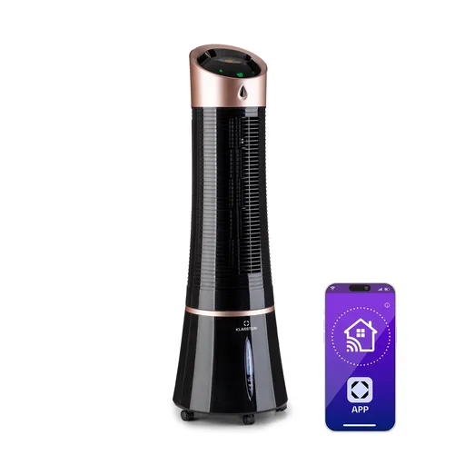 Klarstein Skyscraper Ice Smart, 4-v-1 ochladzovač vzduchu, ventilátor, 210m³/h, WiFi, diaľkové ovládanie