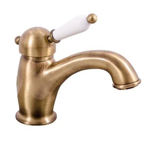 RAV SLEZÁK Labe umývadlová batéria bez výpuste stará mosadz L526.5SM