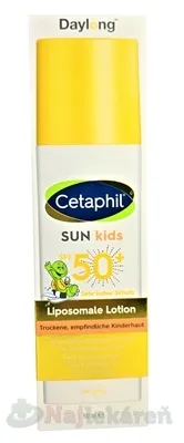 Daylong Cetaphil Sun Kids Lipozomálne mlieko na opaľovanie pre deti SPF50+ 150 ml detské opaľovacie mlieko