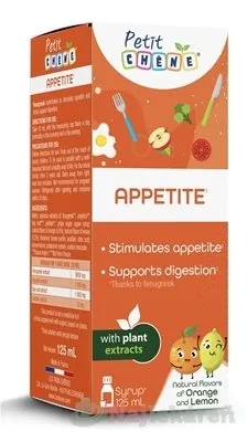 Petit CHENE APPETITE detský sirup s pomarančovou a citrónovou arómou 125 ml