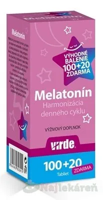 Virde Melatonín 100 + 20 tabliet