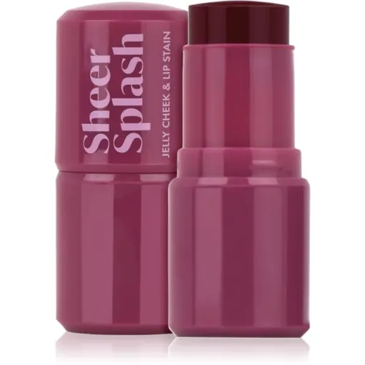 Barry M Sheer Splash multifunkčné líčidlo na pery a tvár odtieň Pomegranate Pour 5.8 g