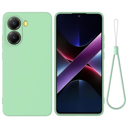 RUBBER Ochranný obal pre Xiaomi Poco X7 Pro zelený