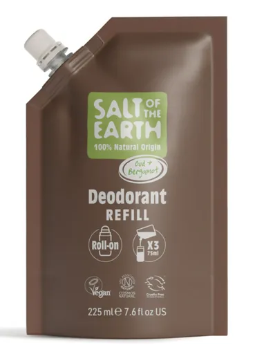 Salt of the Earth - náplň deodorant 225ml - Oud a Bergamot roll on