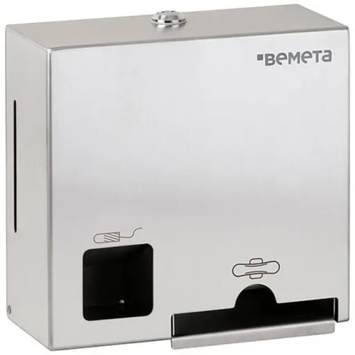 Zásobník na tampóny a vložky Bemeta strieborná nerez 101403275