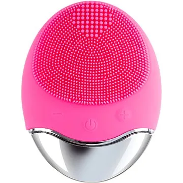 Palsar7 Silikonový kartáček na čištění pleti s podložkou, tmavě růžový (8594209100095)