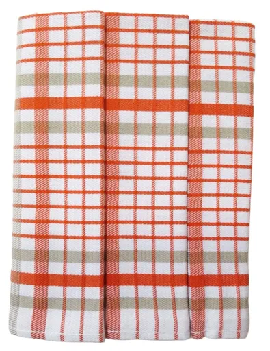 Polášek Károvaná utierka Egypt – 3 ks - č. 13 | Oranžová / biela