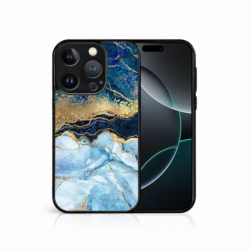 MY ART Ochranný kryt pre Apple iPhone 16 Pro BLUE MARBLE (141)
