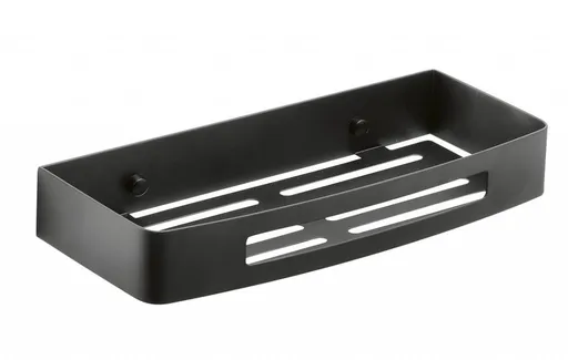 Gedy - SMART polica do sprchy, 300x45x128 čierna mat 241714