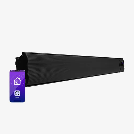 Blumfeldt Cosmic Beam Smart 30, infračervený ohrievač, 3000 W, ovládanie cez aplikáciu, čierny