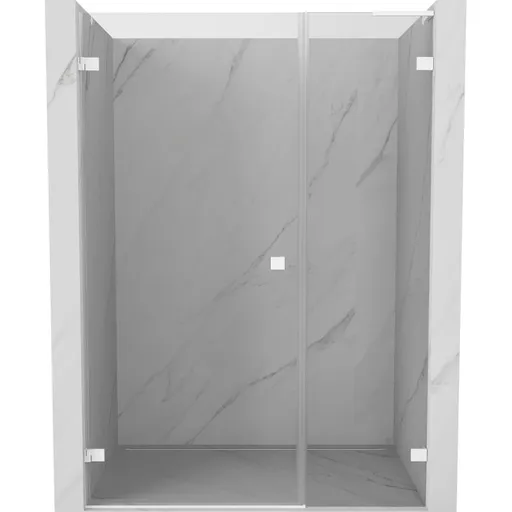 MEXEN/S - Lunar-B L sprchové dvere krídlové ľavé 140, transparent, biela 832SL-140-050-20-00-L