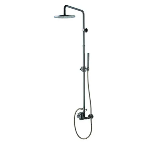 WF Industrial sprchový systém s pákovou batériou olejom pogumovaný bronz SIKOBWFSSS