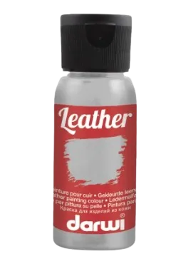 DARWI LEATHER - Farba na kožu strieborná (420050080) 0,05 L