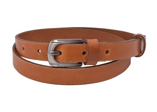 Kožený dámsky opasok 722-20-15 koňak pracka Berta