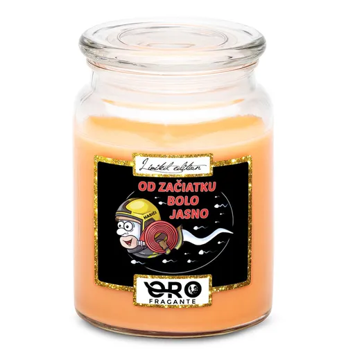 Sviečka hasičská spermie (Vôňa sviečky: Tropické ovocie)