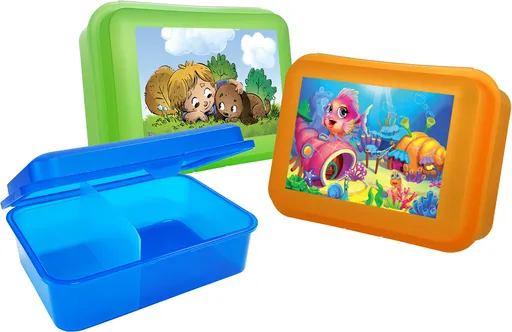 TVAR - Box na desiatu delený priehradkou, rôzne detské motívy 13x7x18cm