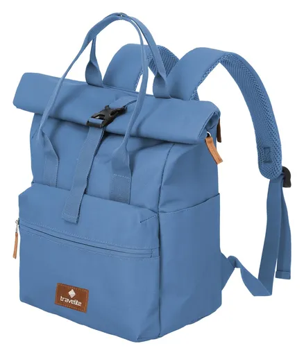 Roll-top batoh Travelite Basics Short Handle Roll-up Denim