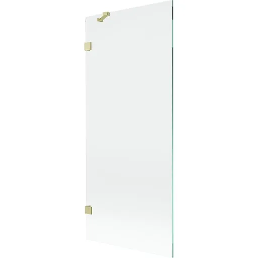 MEXEN/S - Lunar vaňová zástena FIX 80 x 150, transparent, zlatá kartáčovaná 897-080-000-55-00