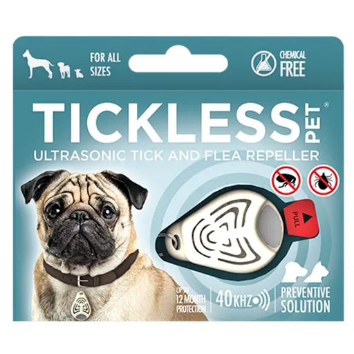 TICKLESS PET Ultrazvukový odpudzovač kliešťov a bĺch pre psov farba beige 1 kus