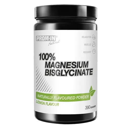 PROM-IN 100% MAGNESIUM BISGLYCINATE 390 g s príchuťou citrón