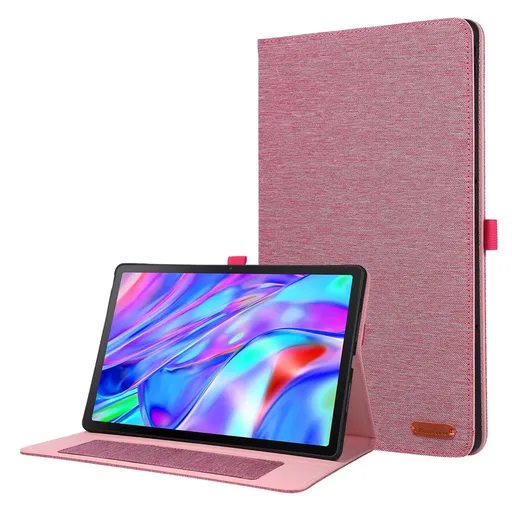 FABRIC Zaklápací obal pre Lenovo Idea Tab Plus / Tab K12 ružový