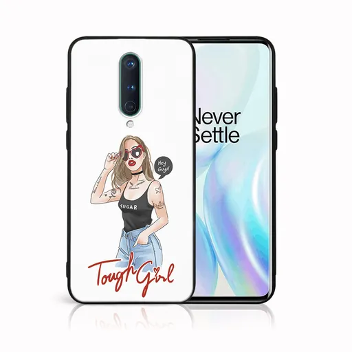 MY ART Ochranný obal OnePlus 8 -TOUGH GIRL (131)