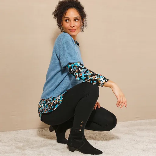 Legíny s gombíkmi na
		koncoch