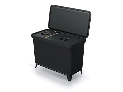 Kôš odpadkový SYSTEMA čierny 1x10l+1x23l
