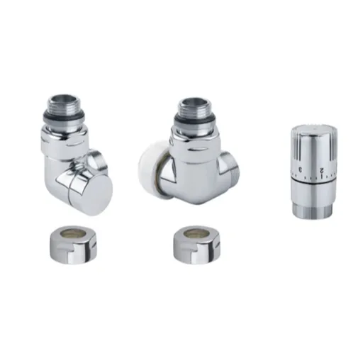 Termostatická sada ISAN uhlová pravá chróm O39CUCR103