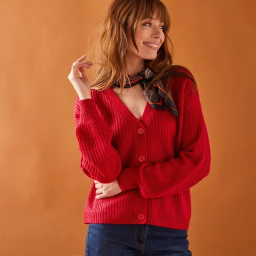 Voľný sveter, mohérový na dotyk