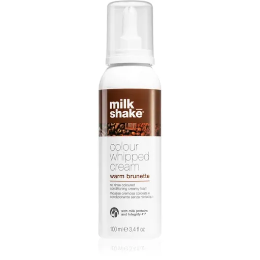 milk_shake® Colour Whipped Cream tónovacia pena pre všetky typy vlasov Warm Brunette 100 ml