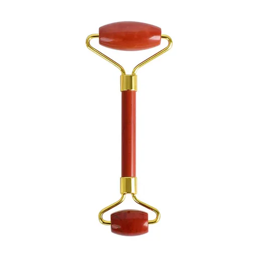 Venoc Masážny roller na tvár z červeného jadeitu