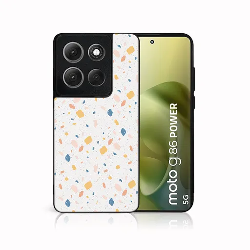 MY ART Ochranný kryt pre Motorola Moto G86 Power 5G ORANGE TERRAZZO (165)