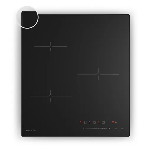 Klarstein Velaire indukčná varná doska, elegantná, minimalistická, kompaktná, 3 varné zóny, 5500 W, 45 cm