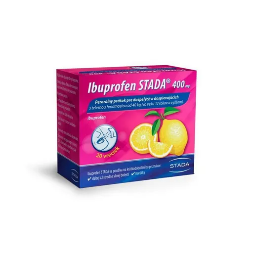 IBUPROFEN STADA 400 mg prášok 20 vreciek