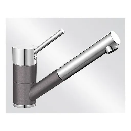 Blanco Antas - S drezová batéria s vyťahovacou sprškou šedá skala / chróm 518794