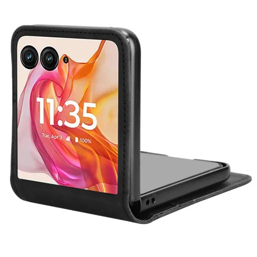 LITCHI Ochranný kryt  Motorola Razr 50 Ultra čierny