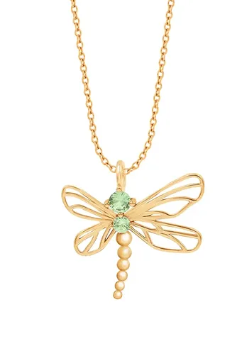 Pozlátený náhrdelník Lilou Dragonfly