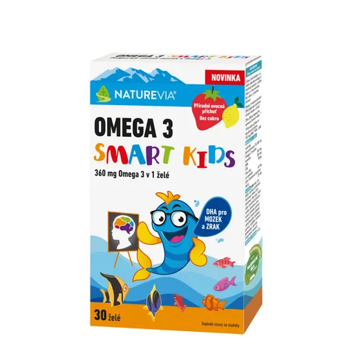 NATUREVIA Omega 3 smart kids 30 želatínových kapsúl