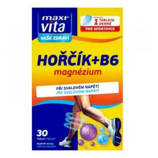 MAXIVITA Horčík + B6 magnézium 30 tabliet