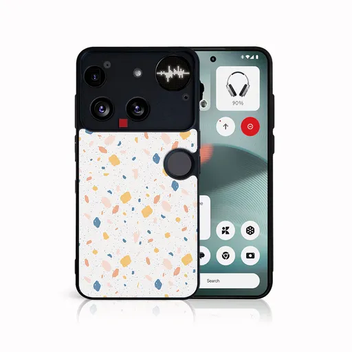 MY ART Ochranný kryt pre Nothing Phone (3) ORANGE TERRAZZO (165)