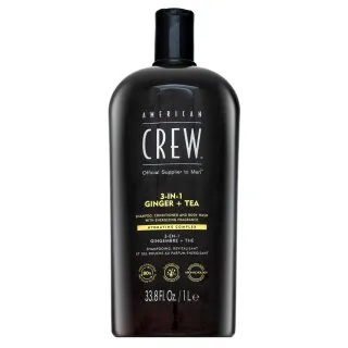 American Crew 3-in-1 Ginger + Tea šampón, kondicionér a sprchový gel 1000 ml